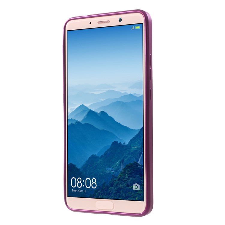 Woven Pattern TPU Protection Case for Huawei Mate 10 Pro - Purple-2