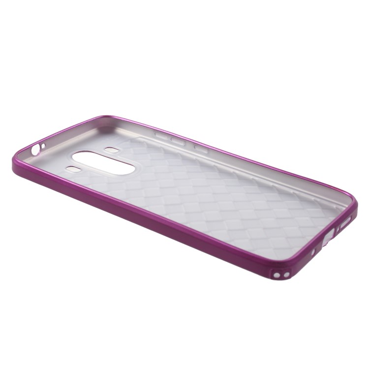 Woven Pattern TPU Protection Case for Huawei Mate 10 Pro - Purple-5