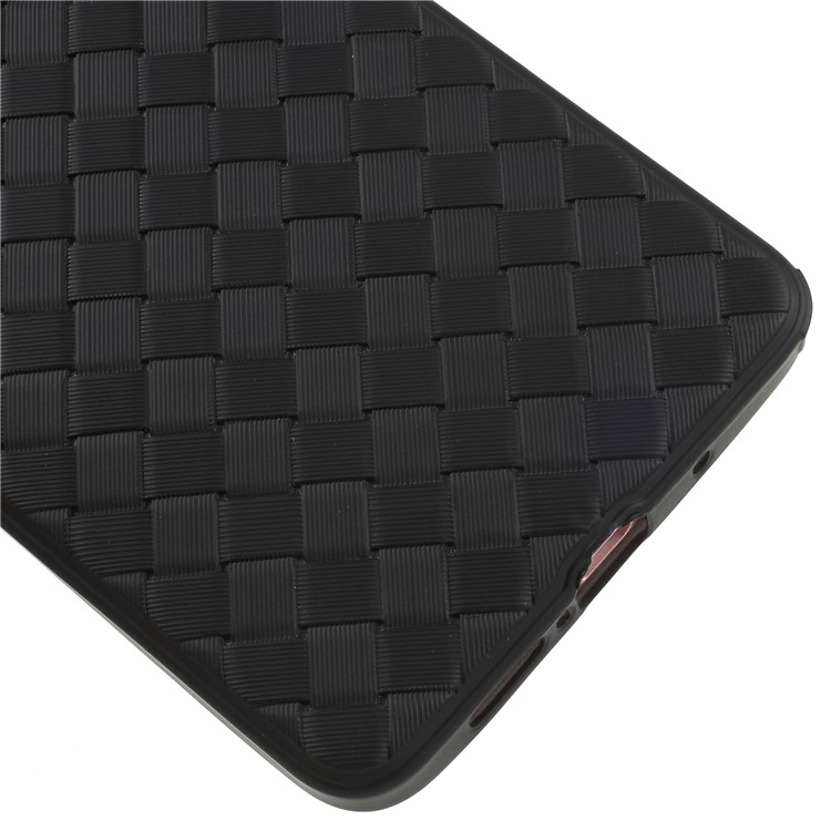 Woven Texture Soft TPU Case for Huawei Mate 10 - Black-4