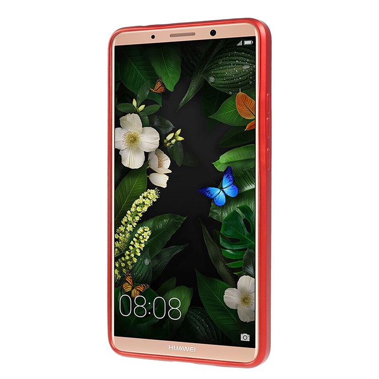 Woven Texture Soft TPU Cover for Huawei Mate 10 - Red-2