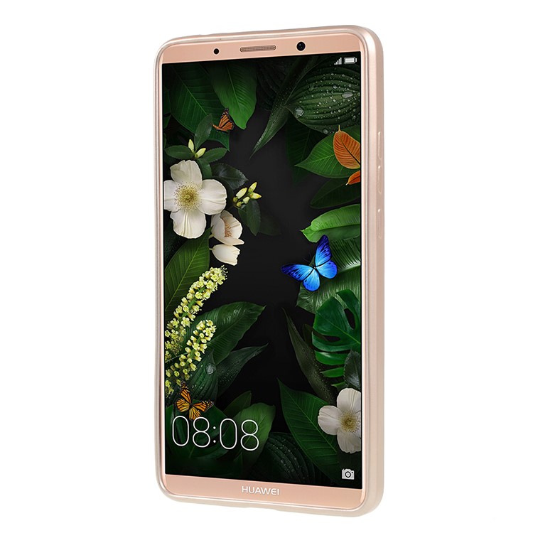 Woven Texture Soft TPU Shell for Huawei Mate 10 - Gold-2