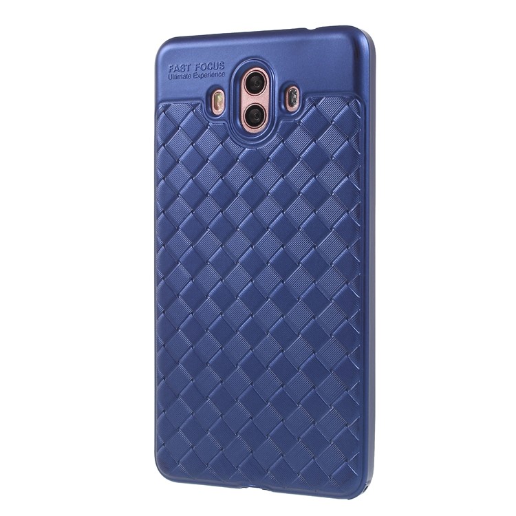 Woven Texture Soft TPU Casing for Huawei Mate 10 - Blue-1