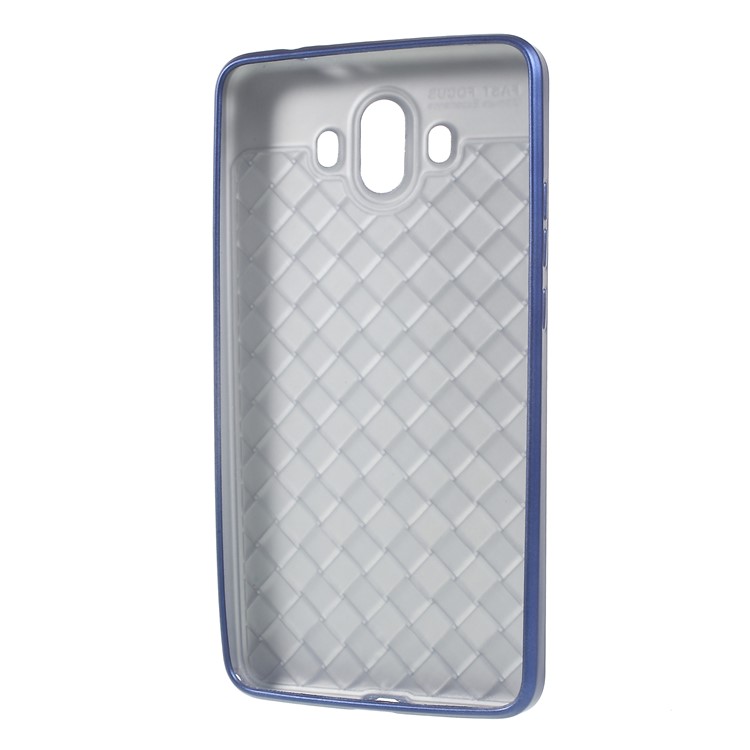 Woven Texture Soft TPU Casing for Huawei Mate 10 - Blue-4