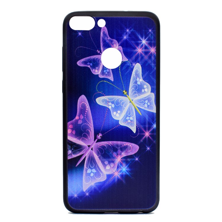 Patterned TPU Mobile Shell for Huawei P Smart / Enjoy 7S - Pretty Butterflies-2