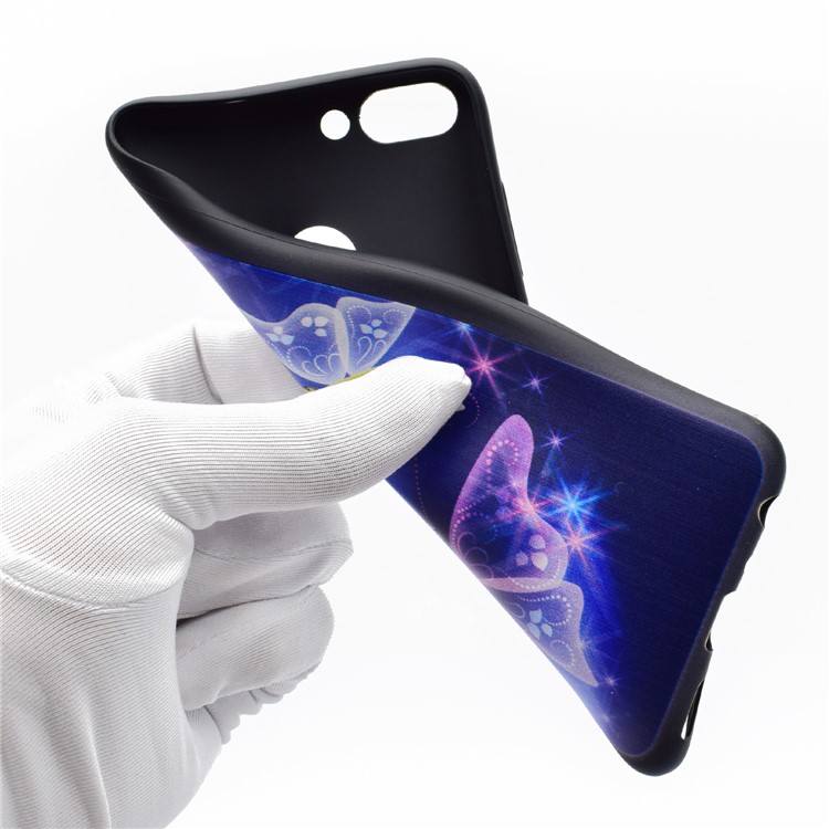 Patterned TPU Mobile Shell for Huawei P Smart / Enjoy 7S - Pretty Butterflies-5