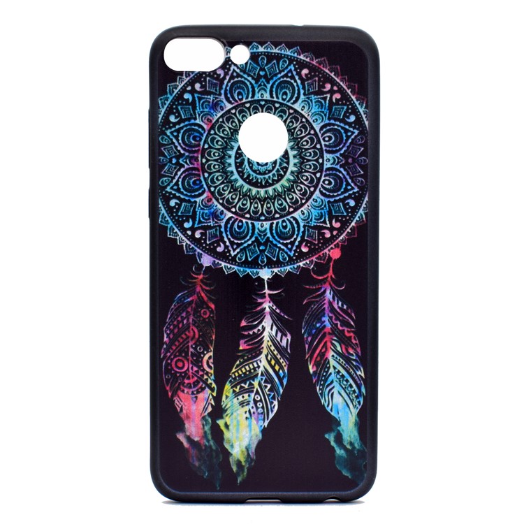 Patterned TPU Back Case Cover for Huawei P Smart / Enjoy 7S - Tribal Dream Catcher-2
