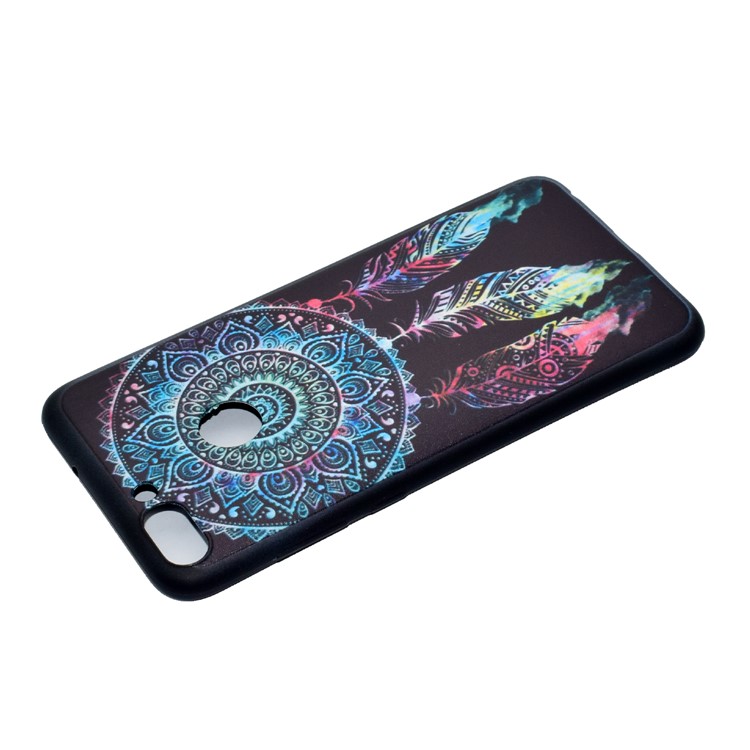 Patterned TPU Back Case Cover for Huawei P Smart / Enjoy 7S - Tribal Dream Catcher-4