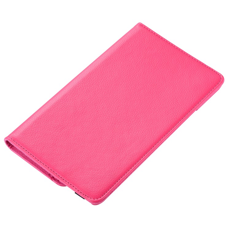 Litchi Skin Rotating Leather Stand Case for Huawei MediaPad M5 8 - Rose-5