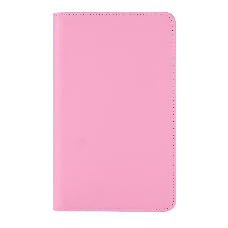 Litchi Skin Rotating Leather Stand Cover for Huawei MediaPad M5 8 - Pink-2