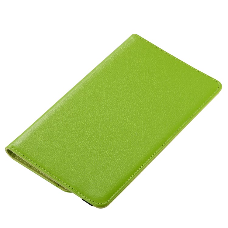Litchi Skin Leather Cover Shell with Rotating Stand for Huawei MediaPad M5 8 - Green-5
