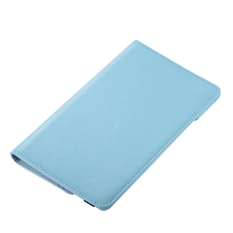 Litchi Skin PU Leather Case with Rotating Stand for Huawei MediaPad M5 8 - Baby Blue-5