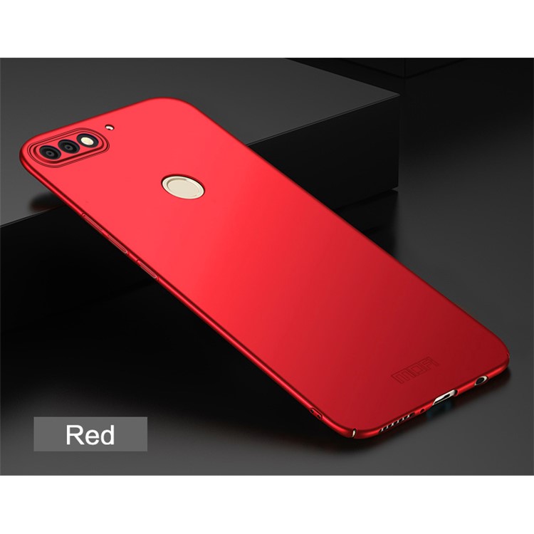 MOFI Shield Slim Frosted Hard Plastic Cover for Huawei Enjoy 8/Honor 7C /Y7 Prime (2018) - Red-2