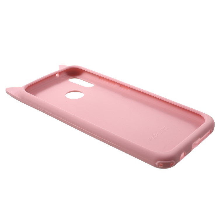3D Mustache Cat Silicone Case for Huawei P20 Lite / Nova 3e - Pink-6