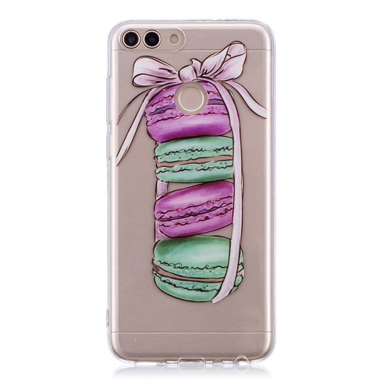 Pattern Printing IMD TPU Soft Phone Case for Huawei P Smart / Enjoy 7S - Cookies-1