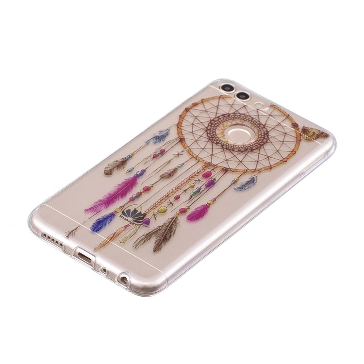 Pattern Printing IMD TPU Soft Phone Casing Cover for Huawei P Smart / Enjoy 7S - Dream Catcher-2