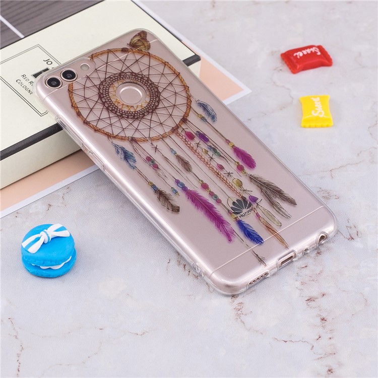 Pattern Printing IMD TPU Soft Phone Casing Cover for Huawei P Smart / Enjoy 7S - Dream Catcher-4