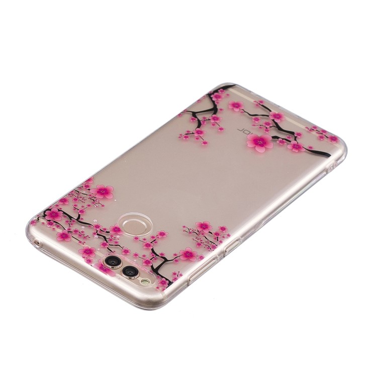 Pattern Printing IMD TPU Back Case for Huawei Honor 7X - Plum Blossom-3