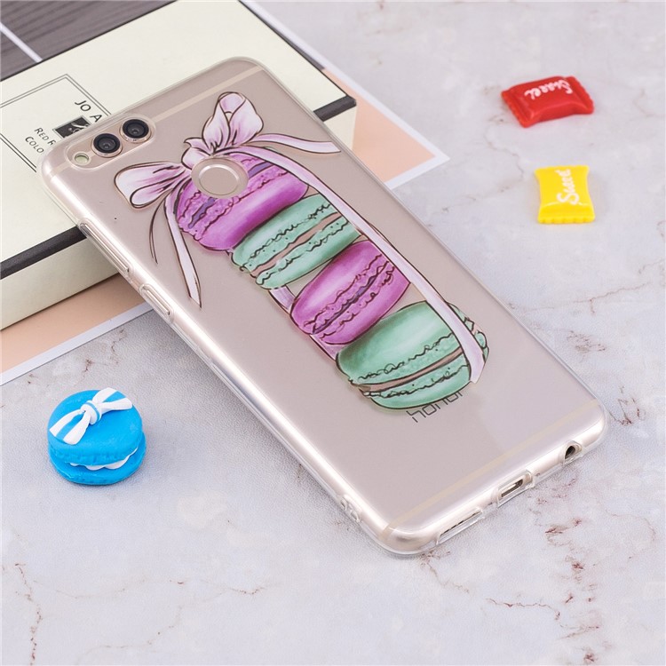 Pattern Printing IMD TPU Cover for Huawei Honor 7X - Macaroon Pattern-4