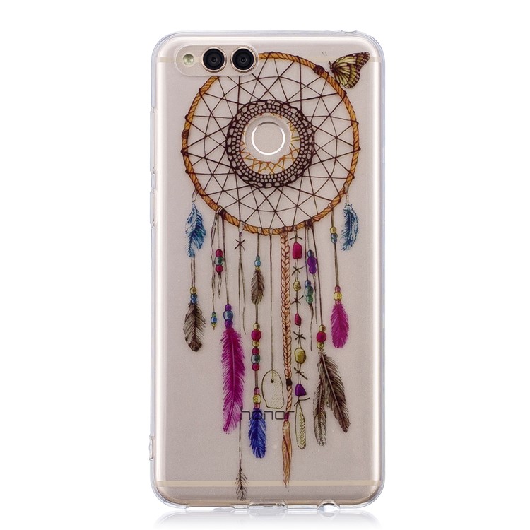 Pattern Printing IMD TPU Cell Phone Case for Huawei Honor 7X - Dream Catcher-1