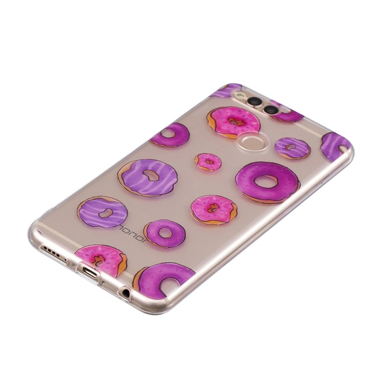 Pattern Printing IMD TPU Case Accessory for Huawei Honor 7X - Doughnut Pattern-2