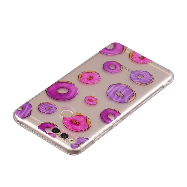 Pattern Printing IMD TPU Case Accessory for Huawei Honor 7X - Doughnut Pattern-3
