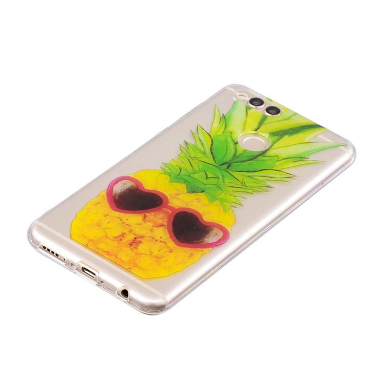 Pattern Printing IMD TPU Soft Case for Huawei Honor 7X - Pineapple Pattern-2