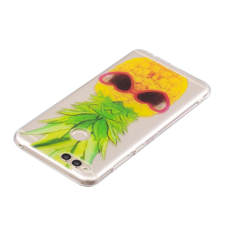 Pattern Printing IMD TPU Soft Case for Huawei Honor 7X - Pineapple Pattern-3