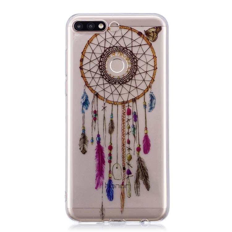 Pattern Printing IMD TPU Gel Case for Huawei Honor 7C / Enjoy 8 /Y7 Prime (2018) - Dream Catcher-1