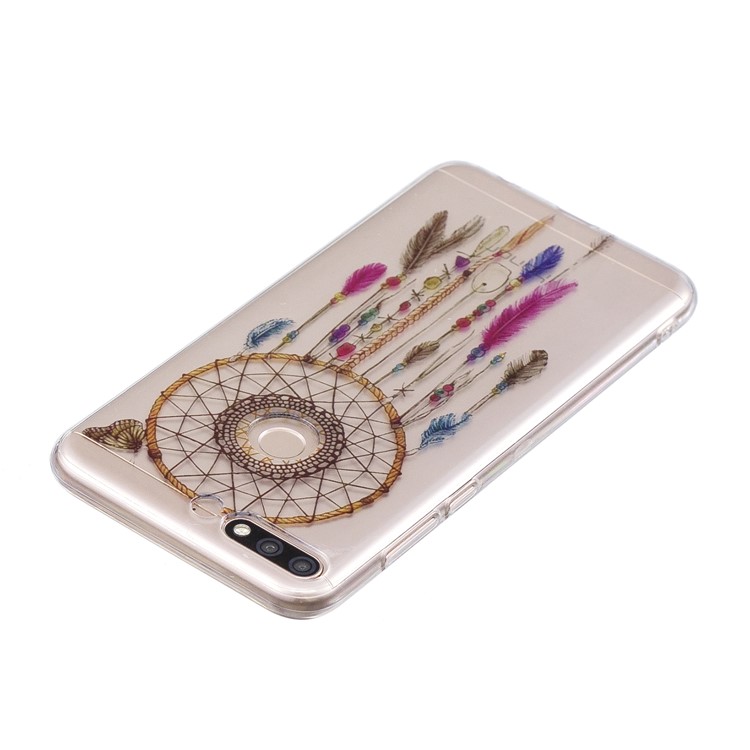 Pattern Printing IMD TPU Gel Case for Huawei Honor 7C / Enjoy 8 /Y7 Prime (2018) - Dream Catcher-3