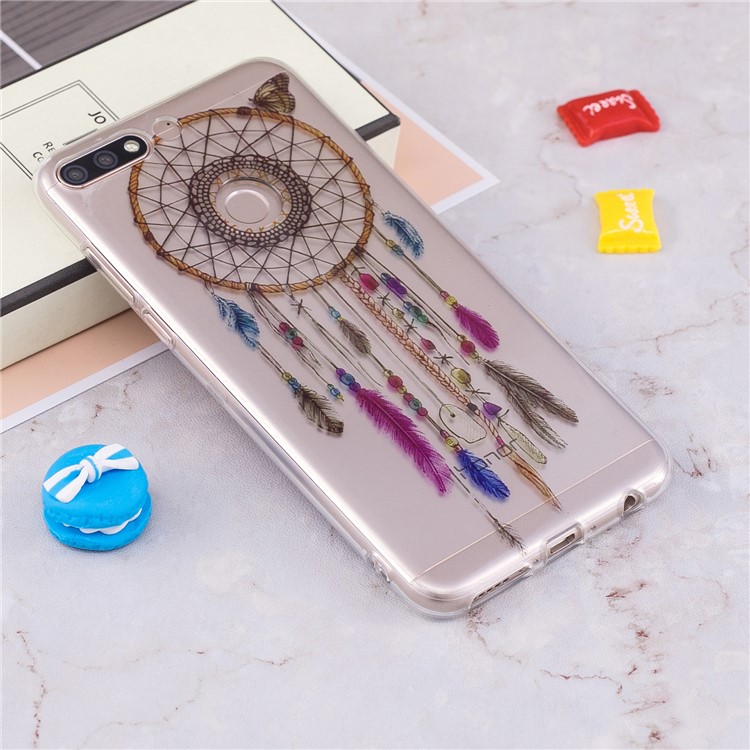 Pattern Printing IMD TPU Gel Case for Huawei Honor 7C / Enjoy 8 /Y7 Prime (2018) - Dream Catcher-4