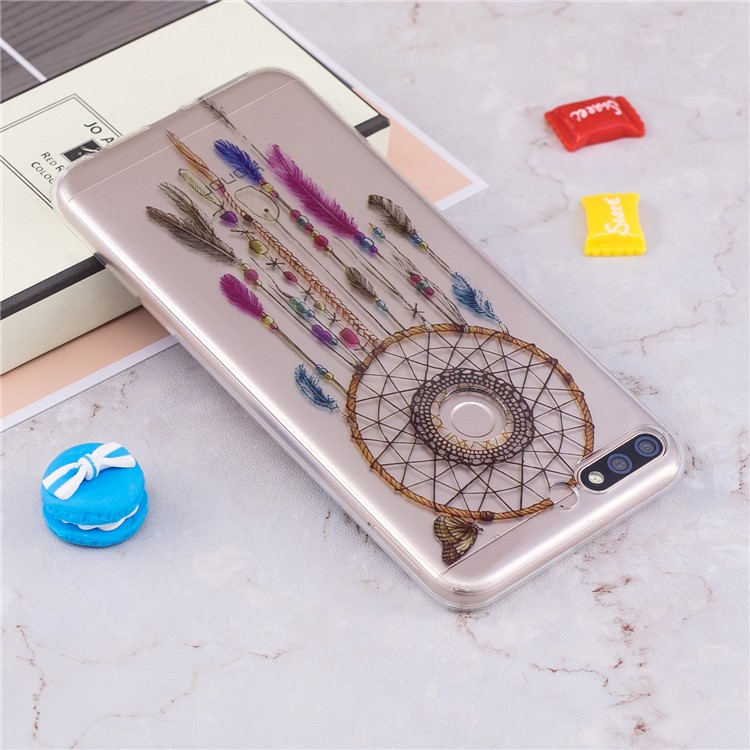 Pattern Printing IMD TPU Gel Case for Huawei Honor 7C / Enjoy 8 /Y7 Prime (2018) - Dream Catcher-5