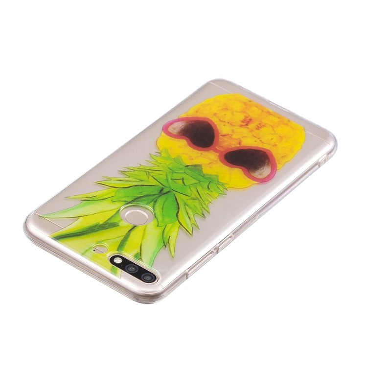 Pattern Printing IMD TPU Cover Case for Huawei Honor 7C / Enjoy 8 /Y7 Prime (2018) - Pineapple Pattern-3