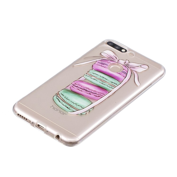 Pattern Printing IMD TPU Soft Case for Huawei Honor 7C / Enjoy 8 /Y7 Prime (2018) - Macaroon Pattern-2