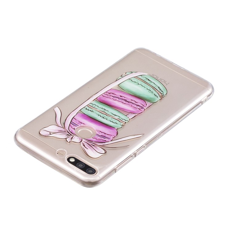 Pattern Printing IMD TPU Soft Case for Huawei Honor 7C / Enjoy 8 /Y7 Prime (2018) - Macaroon Pattern-3