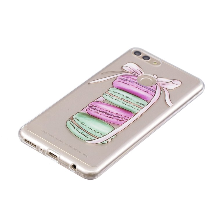 IMD Pattern Printing Flexible TPU Lightweight Casing for Huawei Y9 (2018) / Enjoy 8 Plus - Macaroon Pattern-2