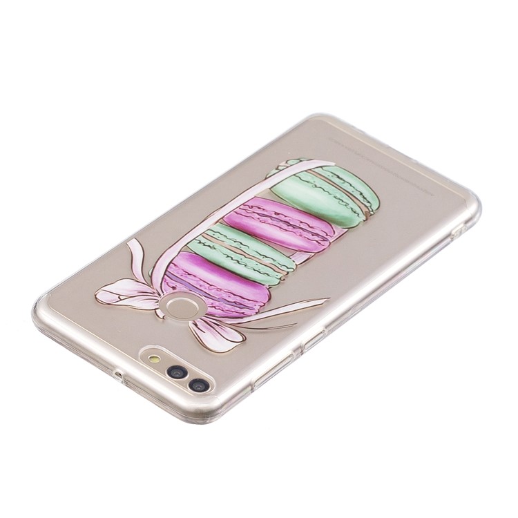 IMD Pattern Printing Flexible TPU Lightweight Casing for Huawei Y9 (2018) / Enjoy 8 Plus - Macaroon Pattern-3