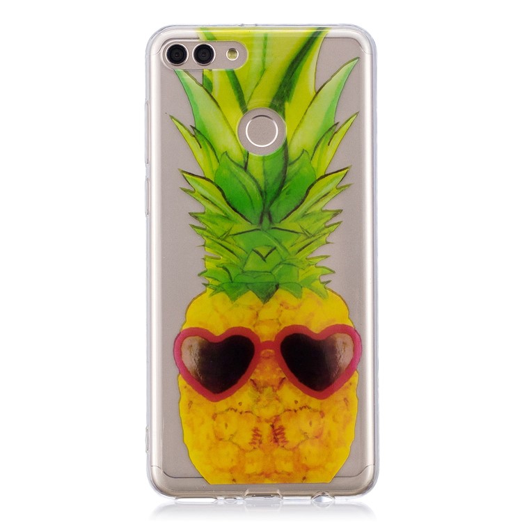 IMD Pattern Printing Flexible TPU Mobile Phone Case for Huawei Y9 (2018) / Enjoy 8 Plus - Pineapple Pattern-1