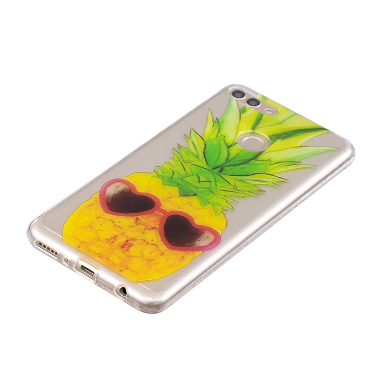 IMD Pattern Printing Flexible TPU Mobile Phone Case for Huawei Y9 (2018) / Enjoy 8 Plus - Pineapple Pattern-2