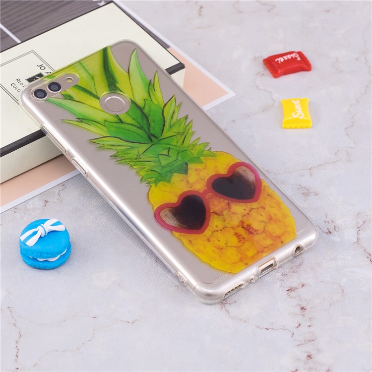 IMD Pattern Printing Flexible TPU Mobile Phone Case for Huawei Y9 (2018) / Enjoy 8 Plus - Pineapple Pattern-4