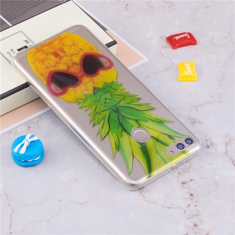 IMD Pattern Printing Flexible TPU Mobile Phone Case for Huawei Y9 (2018) / Enjoy 8 Plus - Pineapple Pattern-5