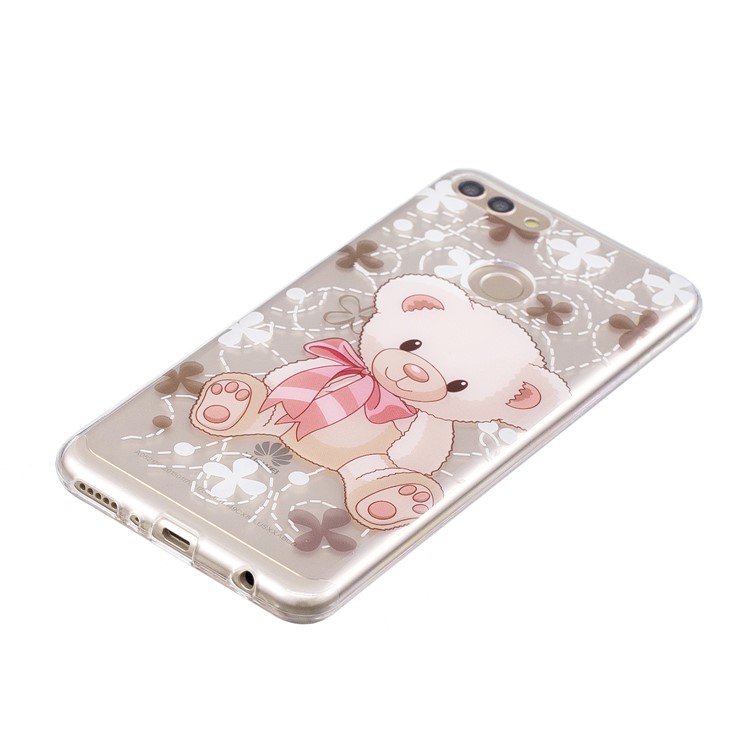 IMD Pattern Printing Flexible TPU Lightweight Cover for Huawei Y9 (2018) / Enjoy 8 Plus - Lovely Bear-2