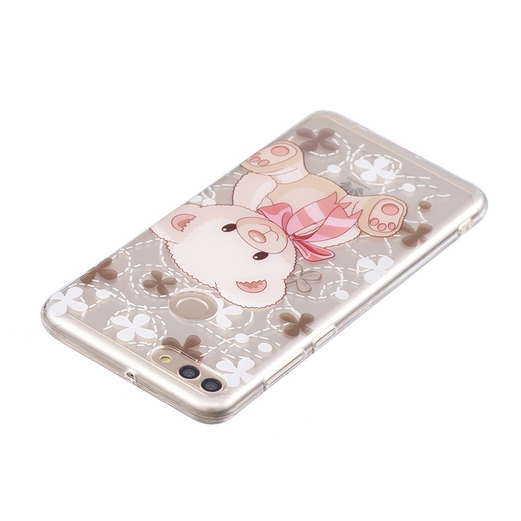 IMD Pattern Printing Flexible TPU Lightweight Cover for Huawei Y9 (2018) / Enjoy 8 Plus - Lovely Bear-3