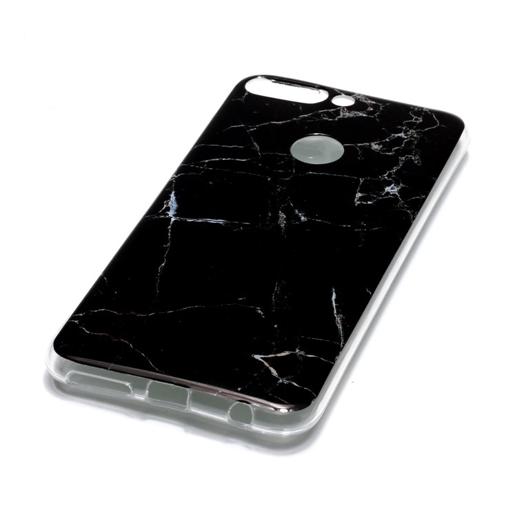 Marble Pattern IMD TPU Phone Case for Huawei Honor 7C / Enjoy 8 /Y7 Prime (2018) - Black-3