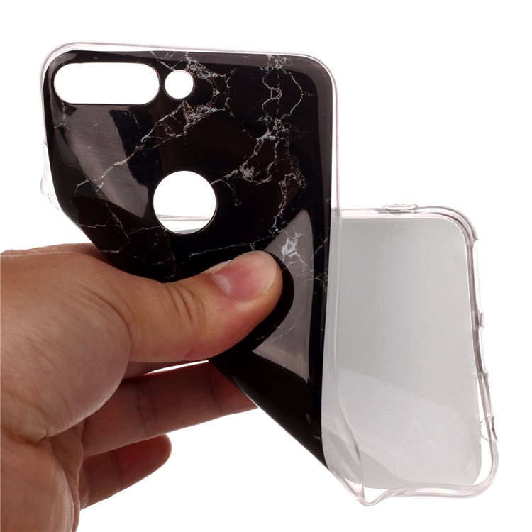 Marble Pattern IMD TPU Phone Case for Huawei Honor 7C / Enjoy 8 /Y7 Prime (2018) - Black-4