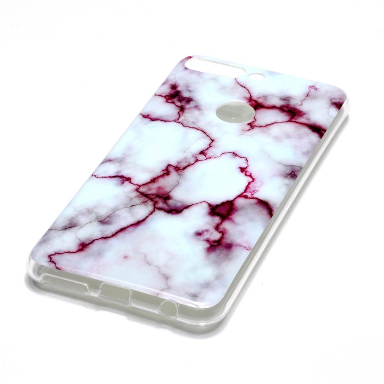 Marble Pattern IMD TPU Mobile Case for Huawei Honor 7C / Enjoy 8 /Y7 Prime (2018) - Purple-3
