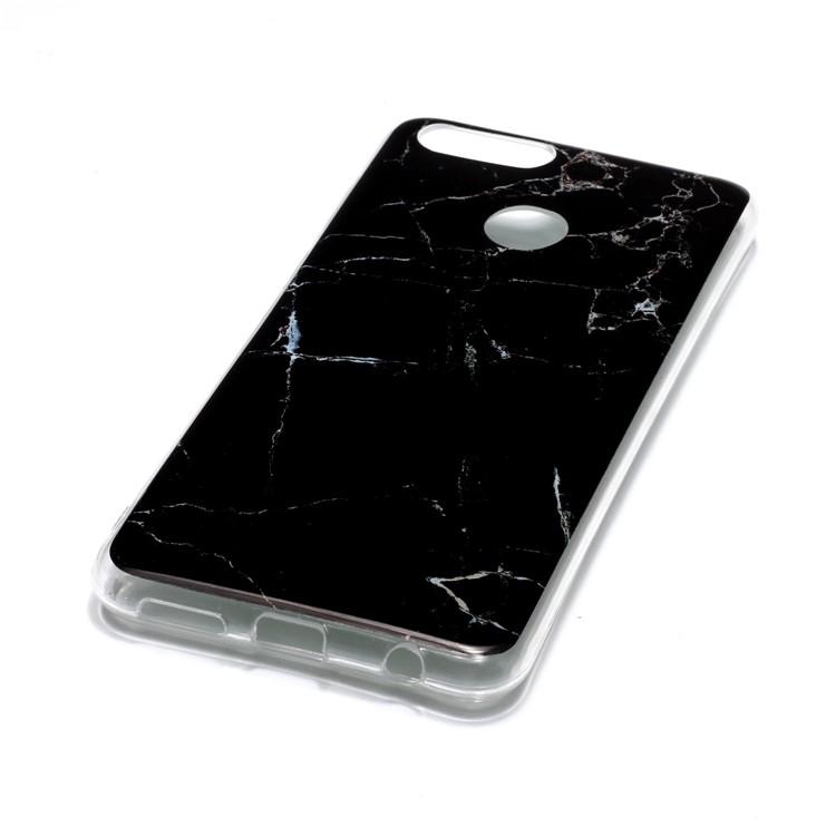 Marble Pattern IMD TPU Case for Huawei Honor 7X - Black-5