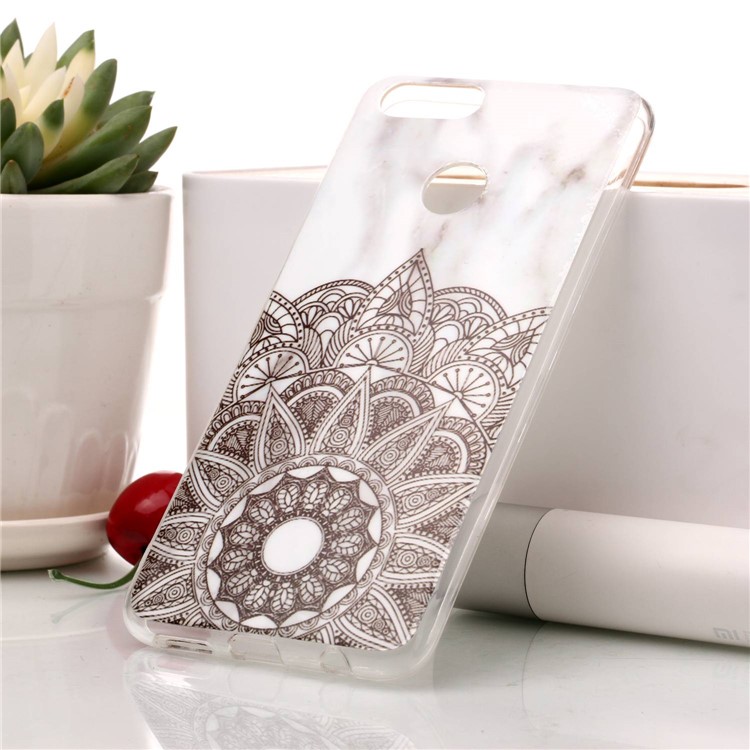 Marble Pattern IMD TPU Back Case for Huawei Honor 7X - Mandala Pattern-1