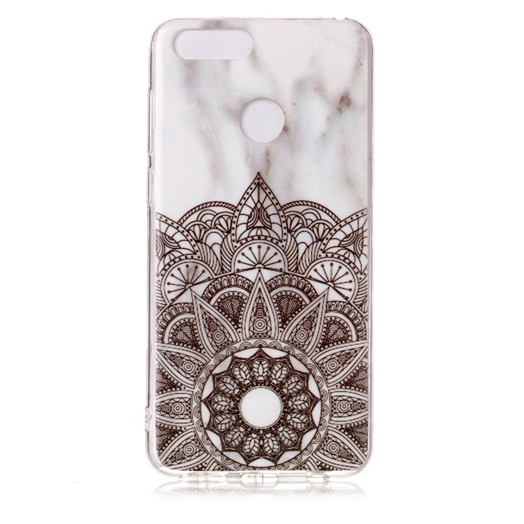 Marble Pattern IMD TPU Back Case for Huawei Honor 7X - Mandala Pattern-3