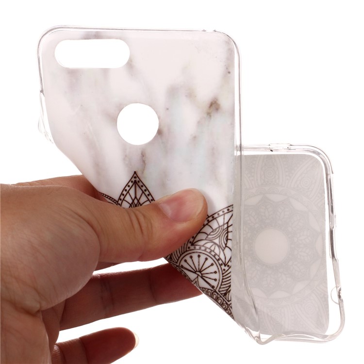 Marble Pattern IMD TPU Back Case for Huawei Honor 7X - Mandala Pattern-7