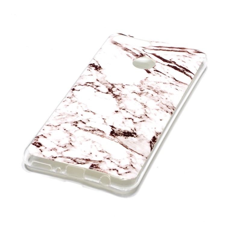 Marble Pattern IMD TPU Case for Huawei Y9 (2018) / Enjoy 8 Plus - White / Grey-3